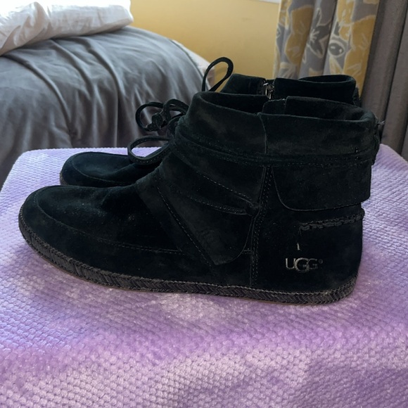 UGG Black Ankle Boots - Picture 4 of 8